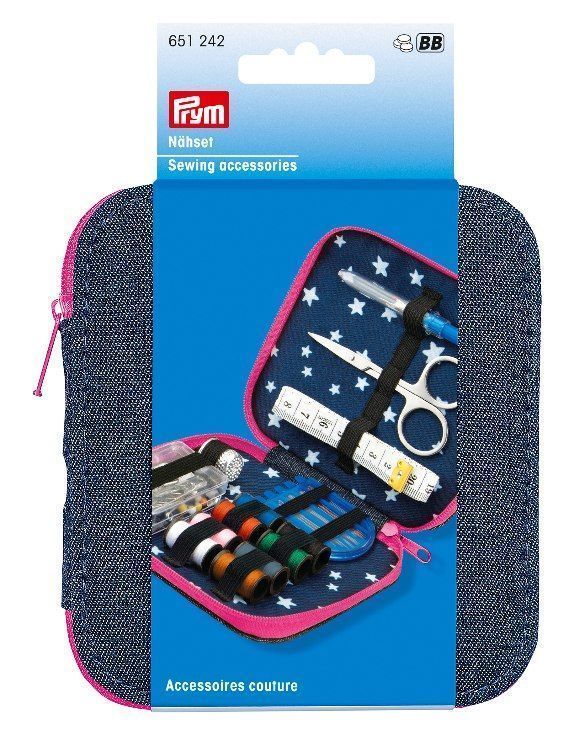 Набор дорожный джинс с розовой молнией PRYM 651242