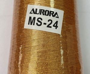 Металлизированная вышивальная нить Aurora, 5000 м, 65% полиэстер, 35% метал. (MS-24)