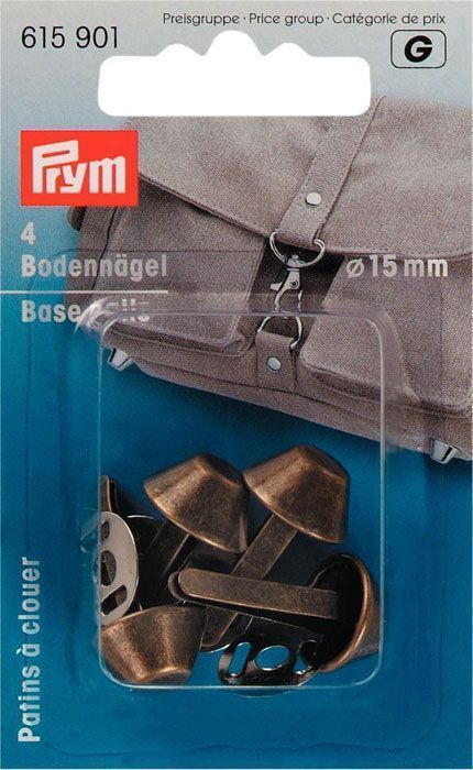 Гвоздики для дна сумки,цв.состаренной латуни PRYM 615901