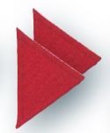 Аппликация "Треугольник" цв.красный 3х3,5х3 см PRYM 925278