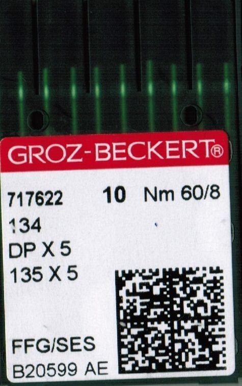 Игла Groz-beckert DPx5 FFG/SES (134FFG) № 60/8 10 шт