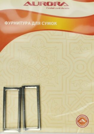 Рамка для сумок 11*38 мм цв.никель AU-B1138N