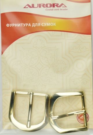 Пряжка металлическая золото, 42,6*31 мм AU-B4231G