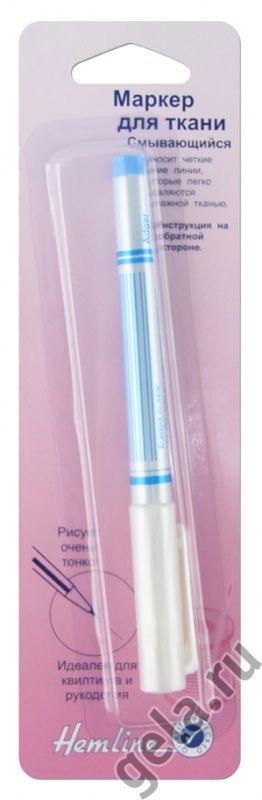 Маркер для ткани смываемый водой, супертонкий "Премиум" Hemline 295.F.JP