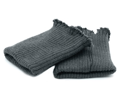 Манжет плотный (30% шерсть, 70% акрил), 10 кл, 2*2, 8,5*9,5см серый