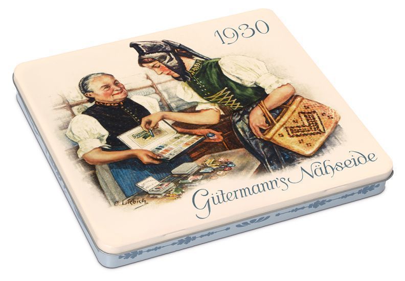Набор ниток Sew-All 100м (30 катушек) в жестяной коробке Gutermann 640953