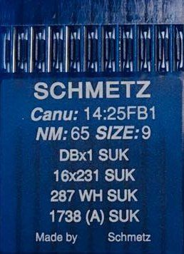 Иглы Schmetz DBx1 (1738) SUK №65 10шт