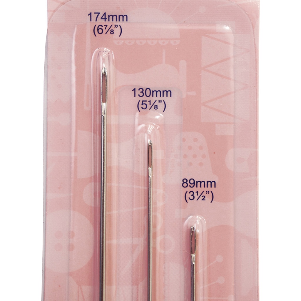 Иглы ручные для кукол металл, 3шт Hemline 213