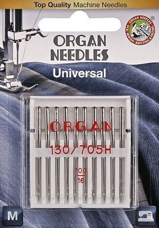 Иглы ORGAN универсальные 10/100 Blister