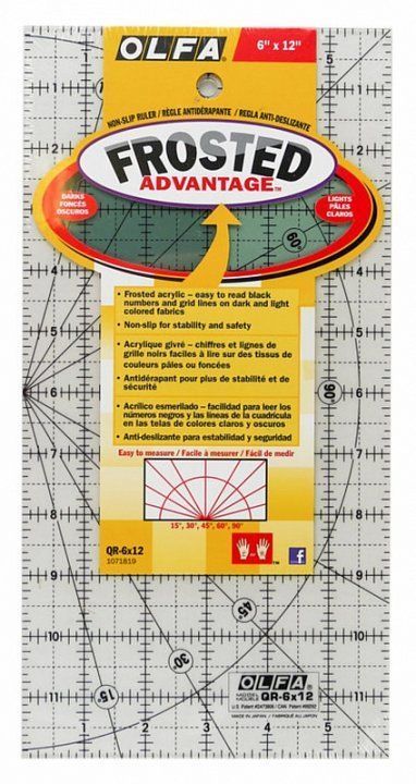 Линейка для квилтинга OLFA 6x12" QR-6*12