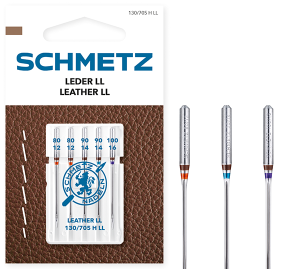 Иглы Schmetz для кожи №80-100 5шт. 130/705H LL