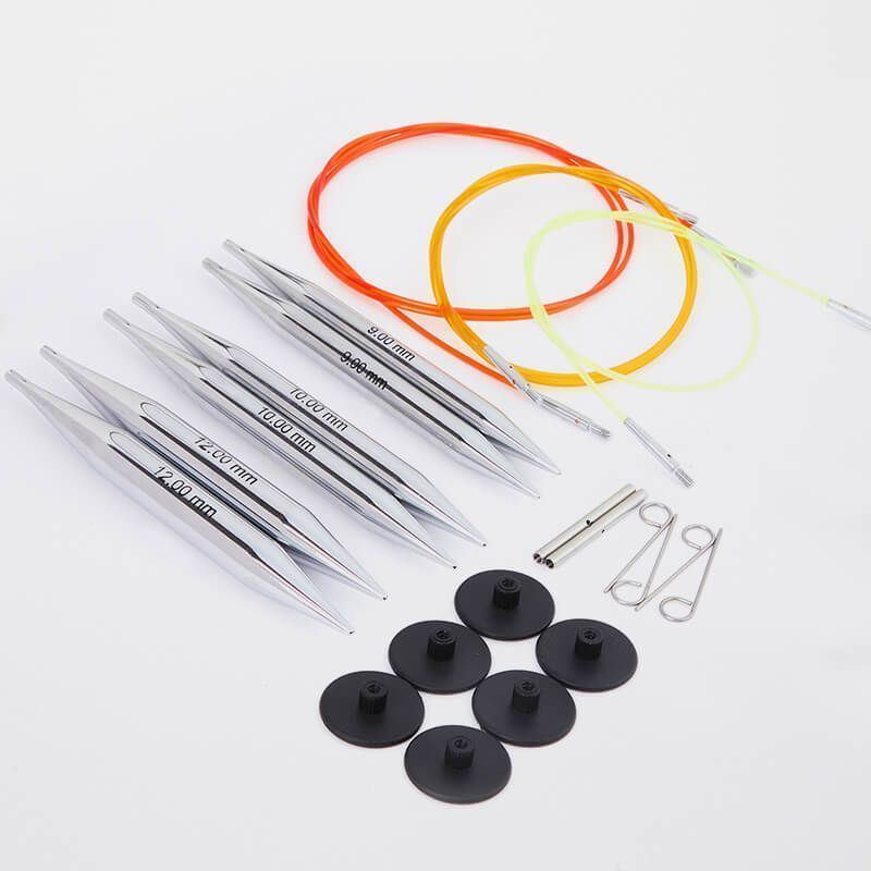 Набор Chunky Set съемных спиц с тросиками Nova Metal KnitPro 10603