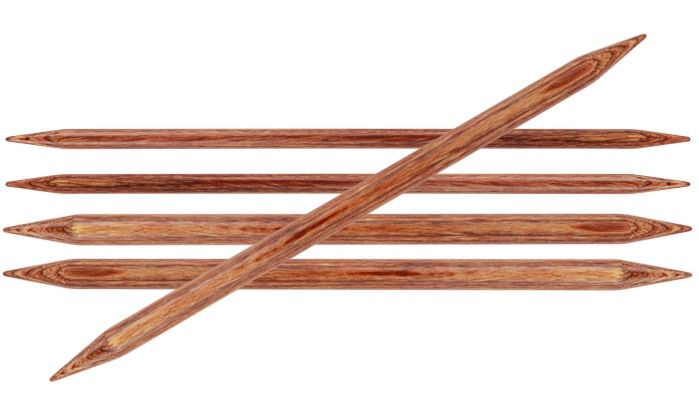 Спицы чулочные "Ginger" 2,5мм/15см, ламинированная береза KnitPro 31003