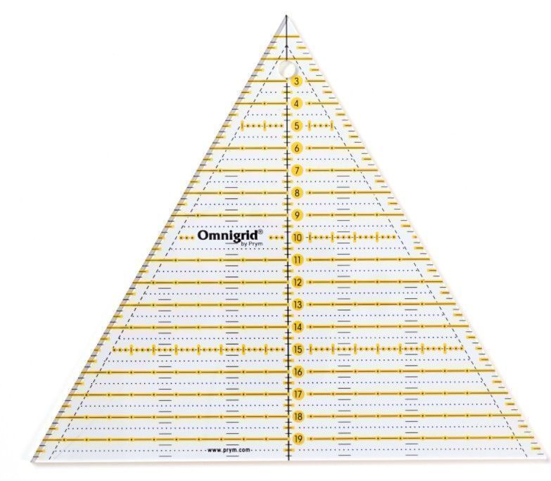 Линейка Omnigrid для пэчворка треугольник 60°, сторона 20см PRYM 611656
