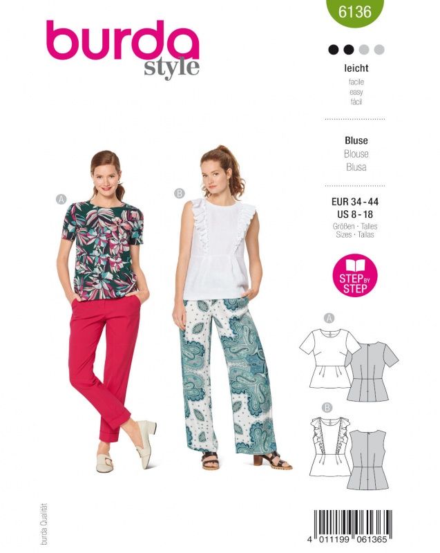 Выкройка Burda 6136