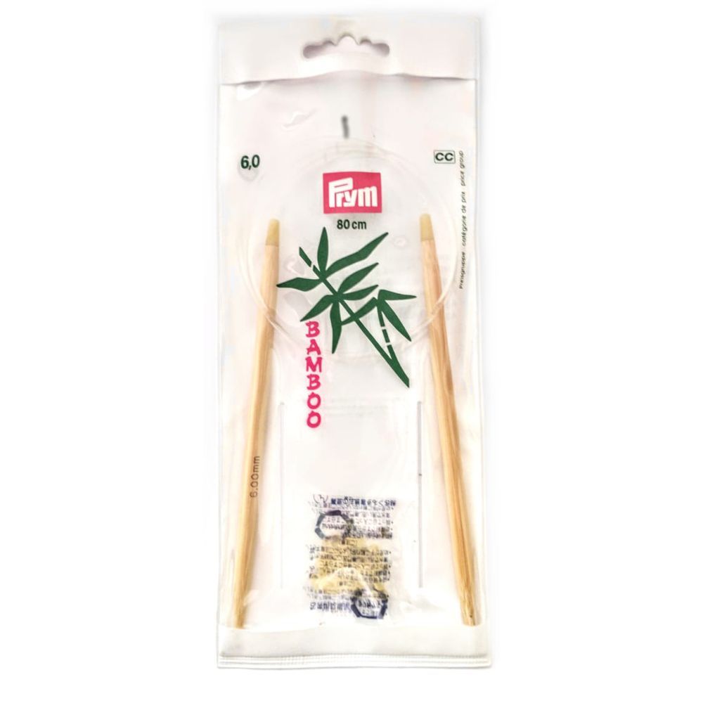 Спицы круговые с леской 6 мм/80 см PRYM 221510