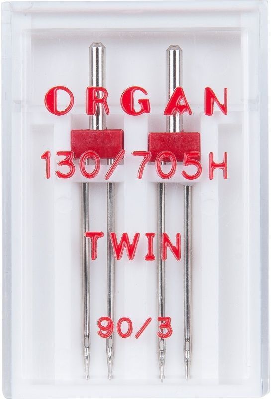 Иглы Organ двойные универсальные № 90/3 2 шт. 130/705H
