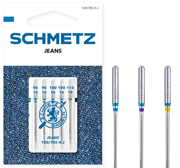 Иглы Schmetz для джинсы №90-110 5шт. 130/705H-J