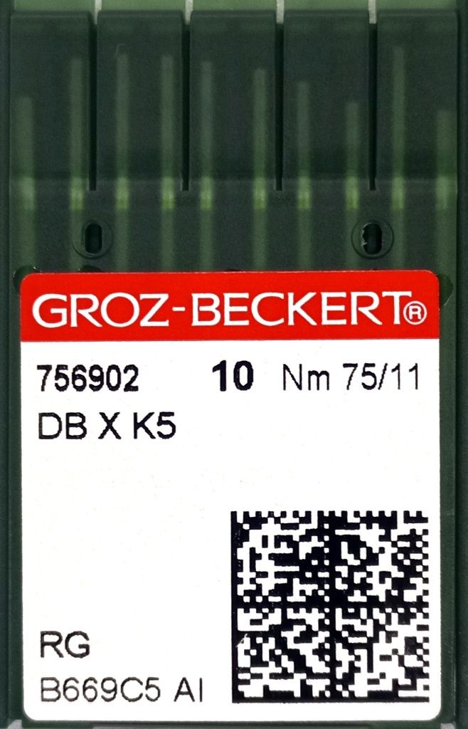 Иглы Groz-beckert DBxK5 75/11 10 шт