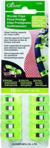 Чудо-клипсы, зеленый неоновый (10 шт.) Clover арт.3180