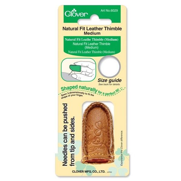 Наперсток кожаный, M Clover арт.6029