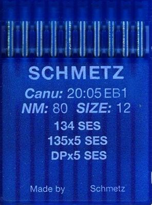 Иглы Schmetz DPx5 (134) для трикотажа SES  №80 10 шт