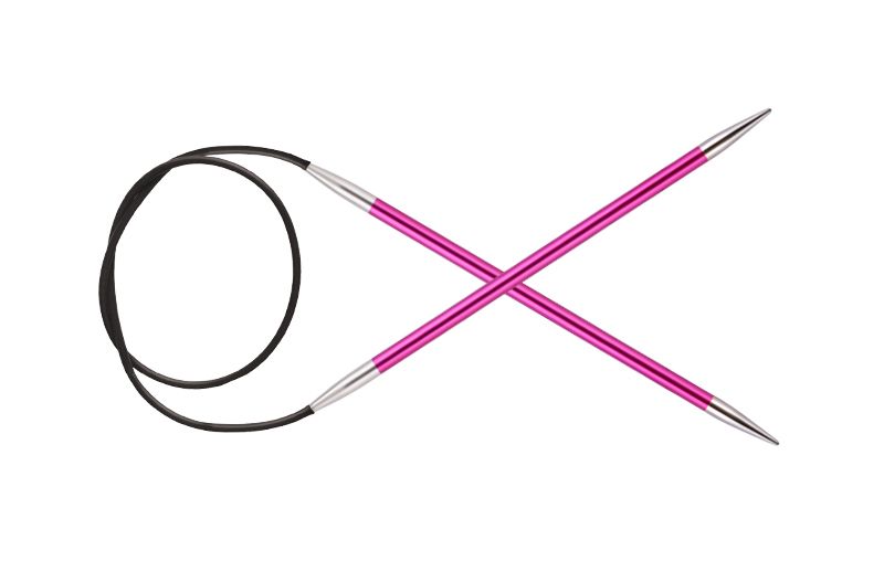 Спицы круговые Zing 5мм/80см, алюминий, KnitPro, 47131