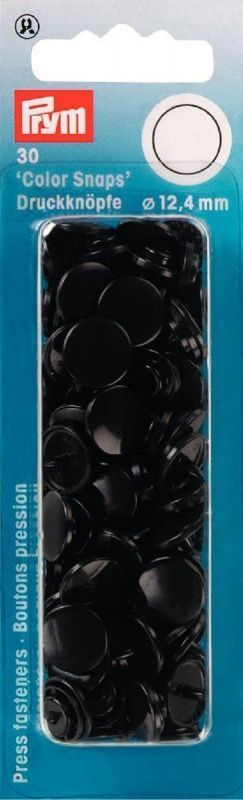 Кнопки "Color Snaps" цвет черный 12,4мм 30 шт в уп PRYM 393105